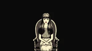 Tomie On Chair Wallpaper