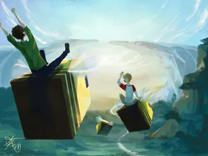 Tommy And Turbo On Bees Wallpaper