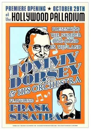 Tommy Dorsey And His Orchestra Frank Sinatra Concert Wallpaper