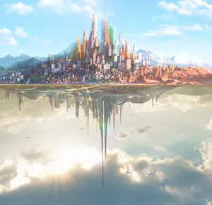 Tomorrowland Movie Upside Down Cities Wallpaper