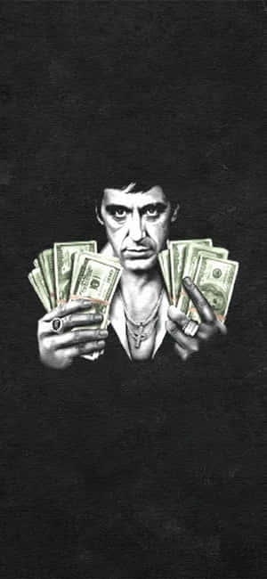 Tony Montana Money Power Artwork Wallpaper
