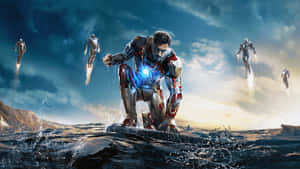 Tony Stark Dons The Iron Man Suit For His Finale Wallpaper