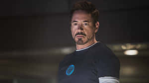 Tony Stark Intense Gaze Wallpaper