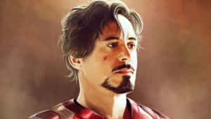 Tony Stark Portrait Artwork Wallpaper