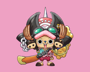 Tony Tony Chopper Pink Background Wallpaper