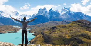 Torres Del Paine Embrace Wallpaper