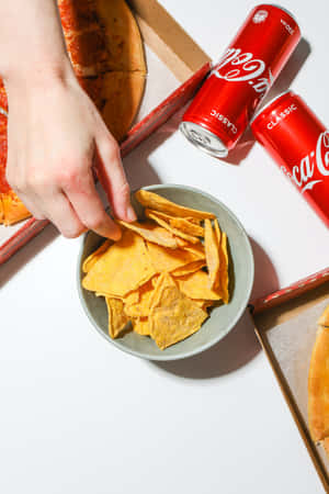 Tortilla Chips And Soda Wallpaper