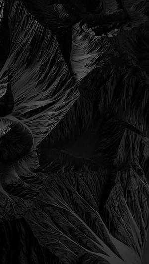 Total Black Landscape Aerial View Wallpaper