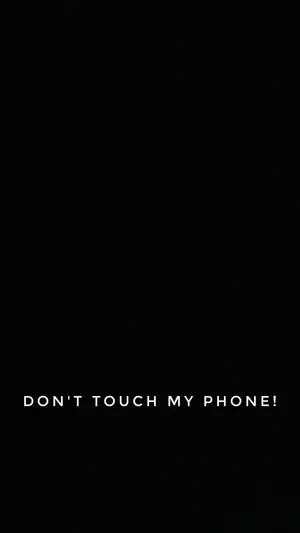 Total Black Warning Quote Wallpaper