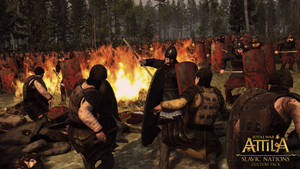 Total War Attila Soldiers In Defense Wallpaper