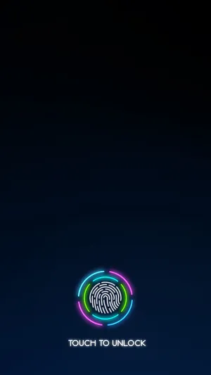 Touch To Unlock Fingerprint Phone Wallpaper