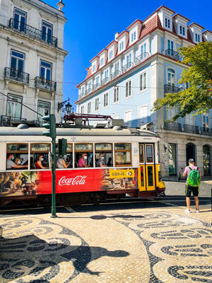 Tourist Tram Lisbon Wallpaper