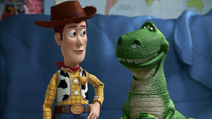 Toy Story Rex With Woody Wallpaper