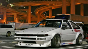 Toyota Corolla Ae86: Iconic Jdm Hatch Wallpaper