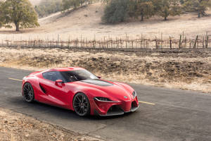 Toyota Ft-1 Red Wallpaper