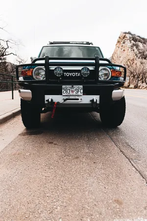 Toyota Suv With Bumper Guard Wallpaper