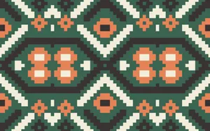 Traditional African Fabric Pattern Wallpaper