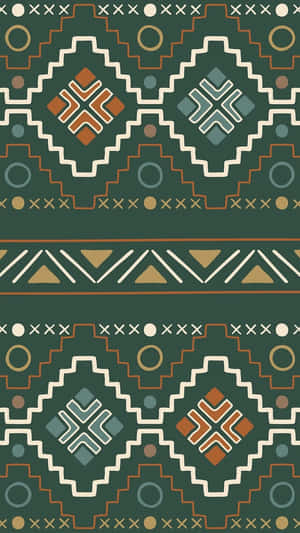 Traditional Aztec Pattern Design Wallpaper