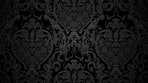 Traditional Black Victorian Gothic Pattern Wallpaper