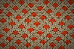 Traditional Japanese Fan Pattern Wallpaper