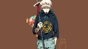 Trafalgar Law And Tony Tony Chopper, Ready For Adventure Wallpaper