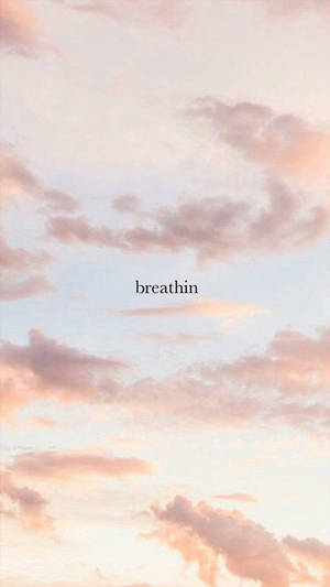 Tranquil Moment Of Deep Breathing Wallpaper