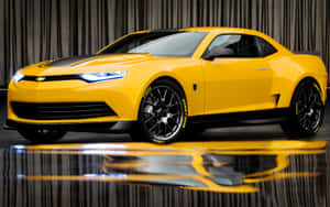 Transformers Bumblebee As A Chevrolet Camaro Wallpaper