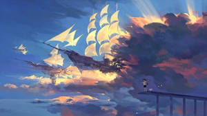 Treasure Planet Space Galleons In The Sky Wallpaper