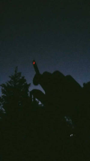 Tree Silhouette Aesthetic Grunge Iphone Wallpaper