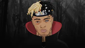 Tree Silhouette Xxxtentacion Cartoon Wallpaper
