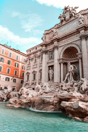 Trevi Fountain The Largest Baroque Structure Wallpaper
