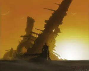 Trigun Desert Sunset Wallpaper