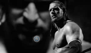 Triple H Black And White Poster Wallpaper