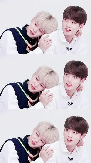 Triple Image Jikook Collage Wallpaper