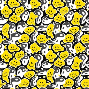 Trippy Face Yin And Yang Wallpaper