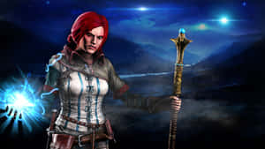 Triss Merigold Magic Sorceress Wallpaper