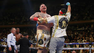 Triumphant Victory - Andy Ruiz Jr. Wallpaper