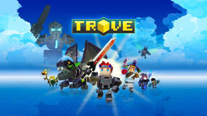 Trove Blue Sky Art Wallpaper