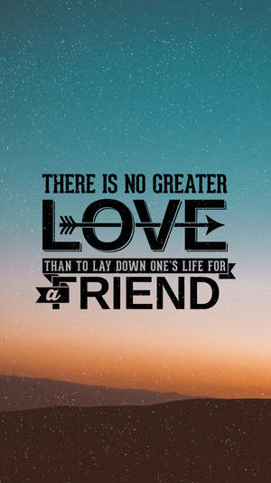 True Friendship Is Found In God's Love Wallpaper
