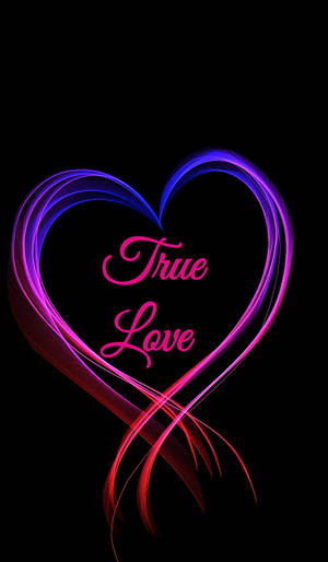 True Love Heart Lights Wallpaper