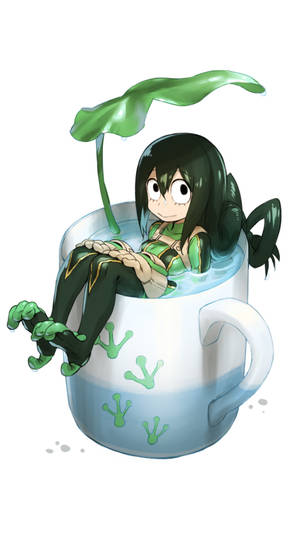 Tsuyu Asui My Hero Academia Iphone Wallpaper