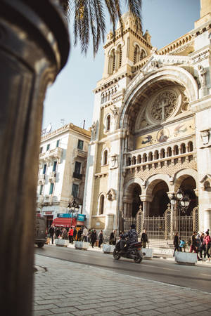 Tunisia's Cathedral Of St Vincent Wallpaper