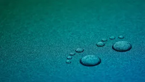 Turquoise Water Droplets Wallpaper