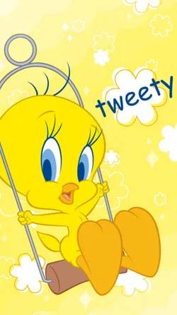 Tweety Bird On A Swing Wallpaper
