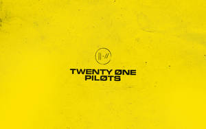 Twenty One Pilots Logo In A Vibrant Yellow Wallpaper