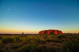 Twilight At Ayers Rock Australia Wallpaper