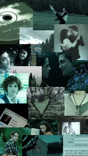 Twilight_ Saga_ New_ Moon_ Collage Wallpaper