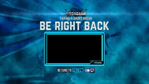 Twitch Streamer Be Right Back Wallpaper