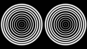 Two Hypnosis Concentric Circles Wallpaper