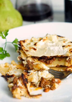 Two Layer Lasagna Alla Bolognese Wallpaper